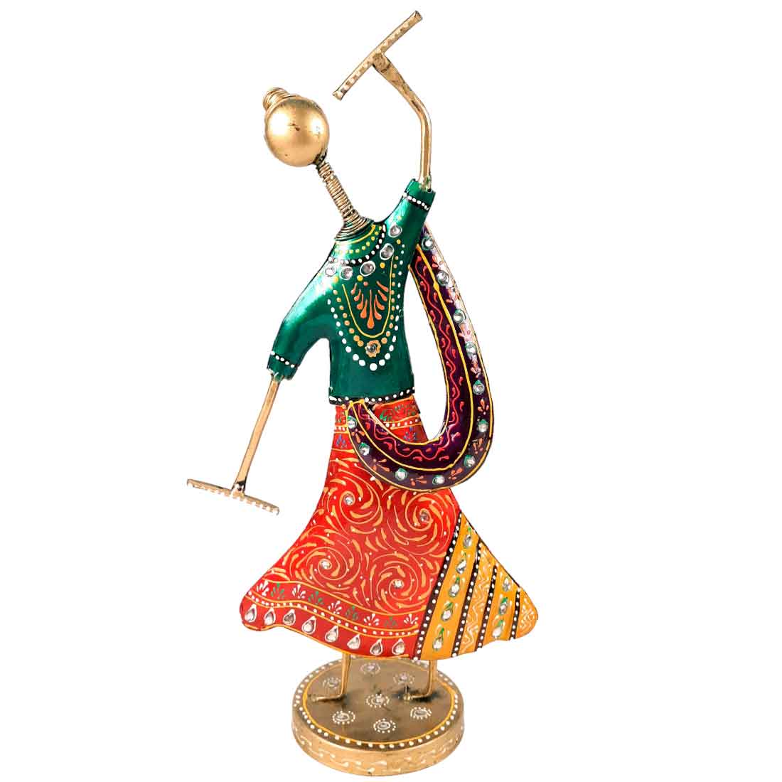 Dancing Couple Showpiece | Dandya Dancing Showpiece - for Table Decor and Gifts- 16 Inch - Apkamart