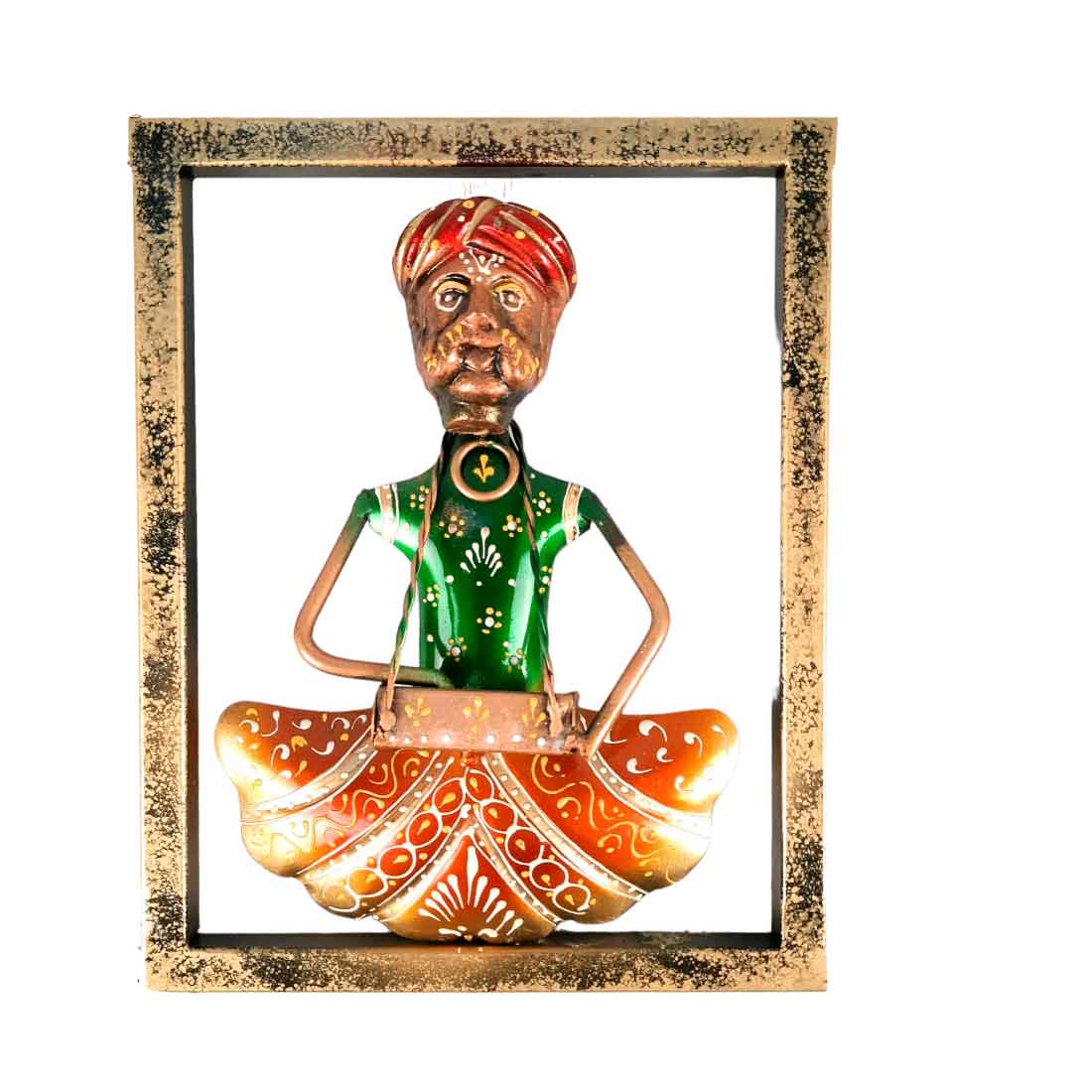 Musician Wall Hanging - Set of 3 | Traditional Wall Decor - For Home, Living Room & Gifts - 9 Inch - Apkamart