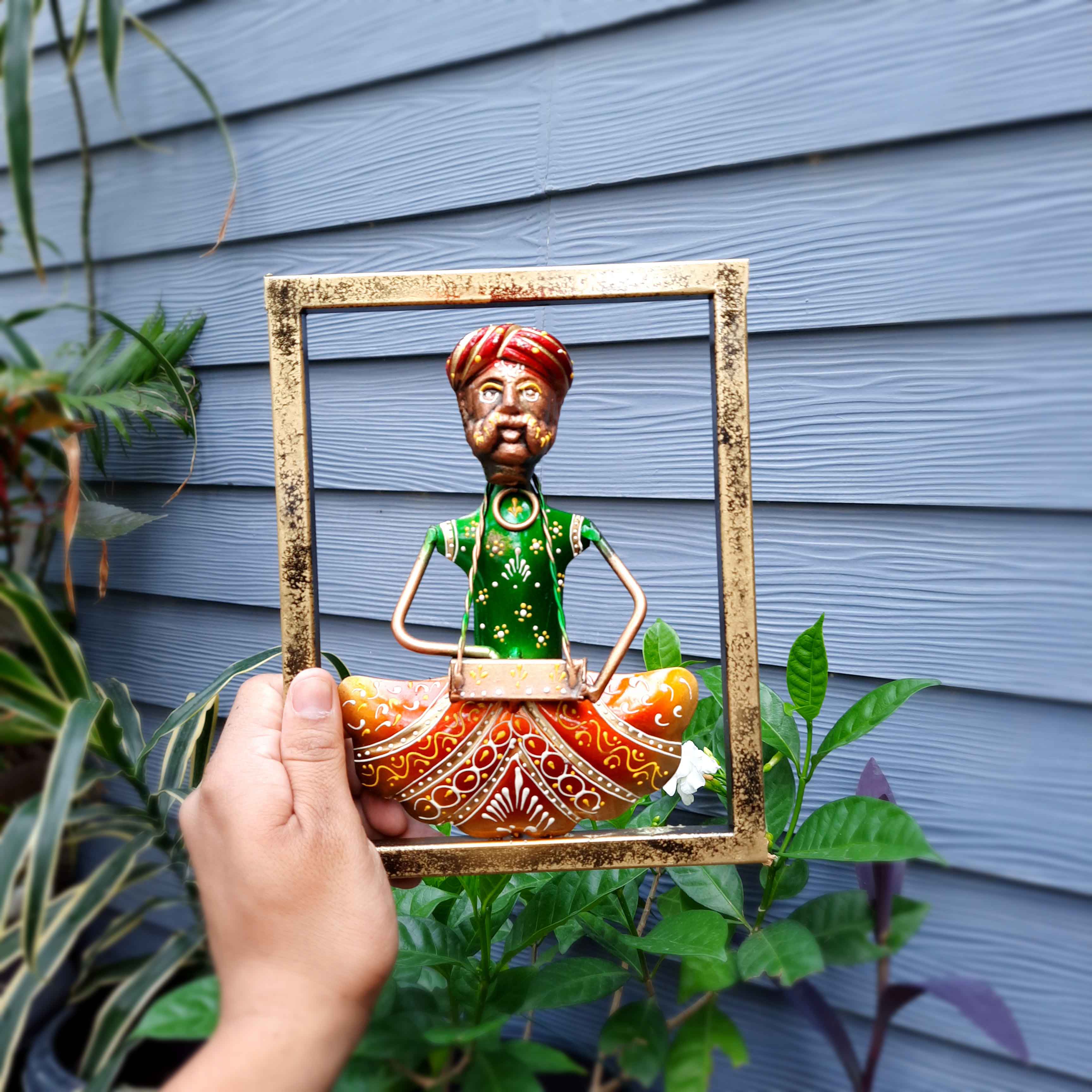 Musician Wall Hanging - Set of 3 | Traditional Wall Decor - For Home, Living Room & Gifts - 9 Inch - Apkamart