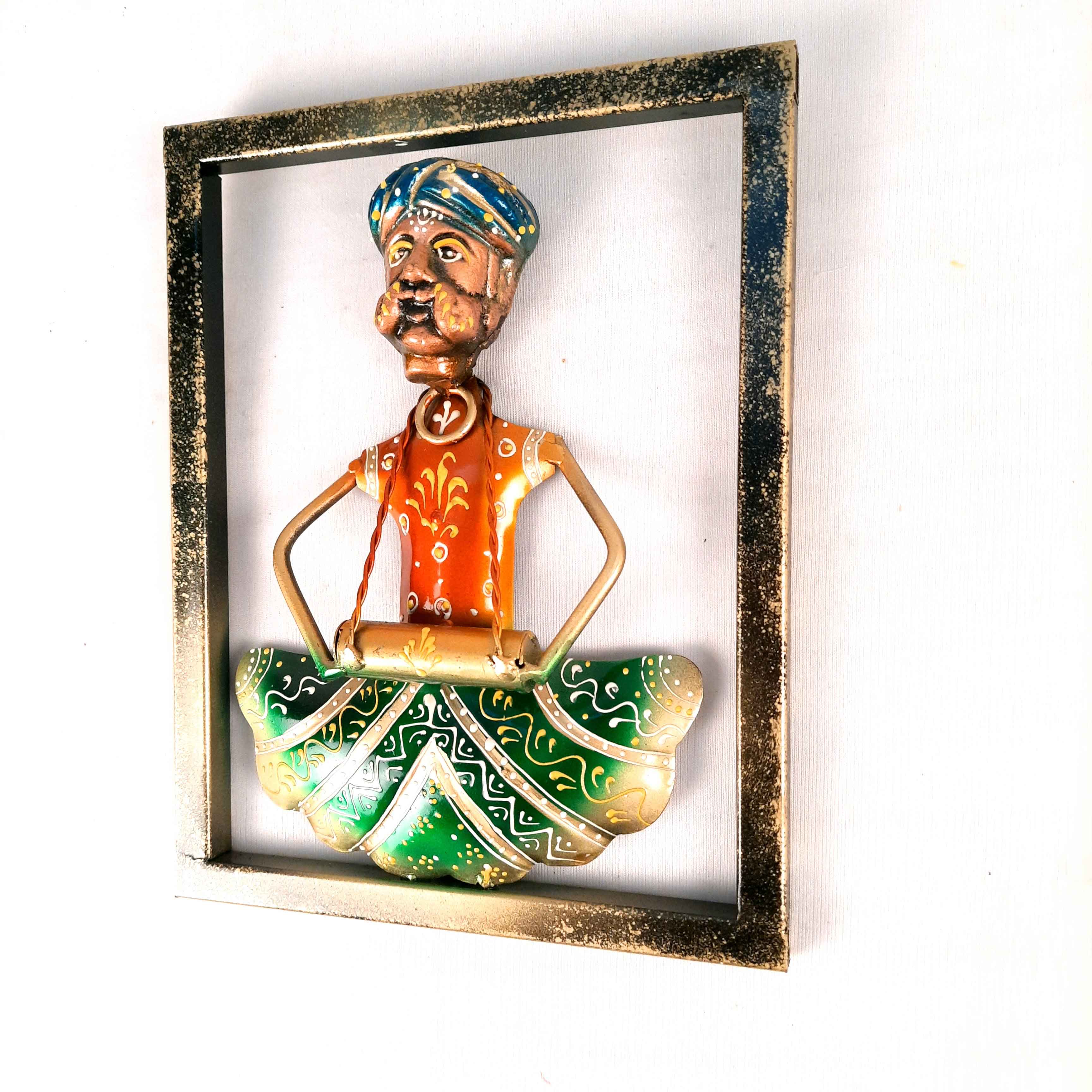 Musician Wall Hanging - Set of 3 | Traditional Wall Decor - For Home, Living Room & Gifts - 9 Inch - Apkamart