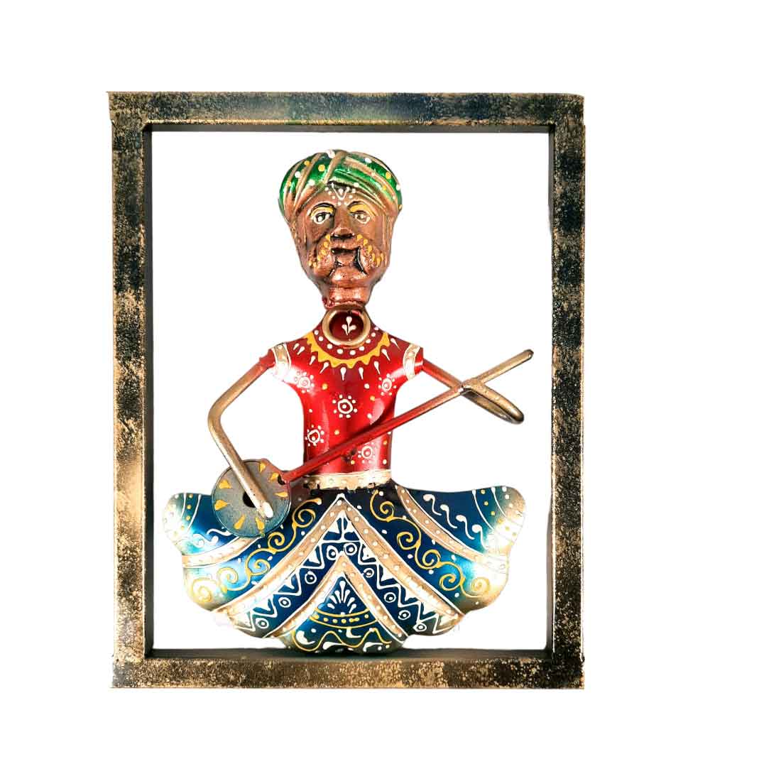 Musician Wall Hanging - Set of 3 | Traditional Wall Decor - For Home, Living Room & Gifts - 9 Inch - Apkamart