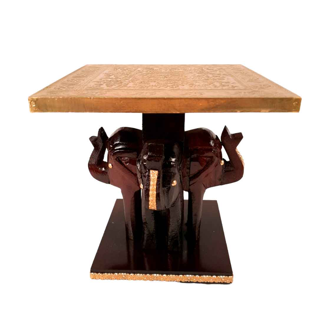 Elephant Cake Stand | Elephant Small Table Showpiece - For Home Decor & Gifts - 8 Inch - Apkamart