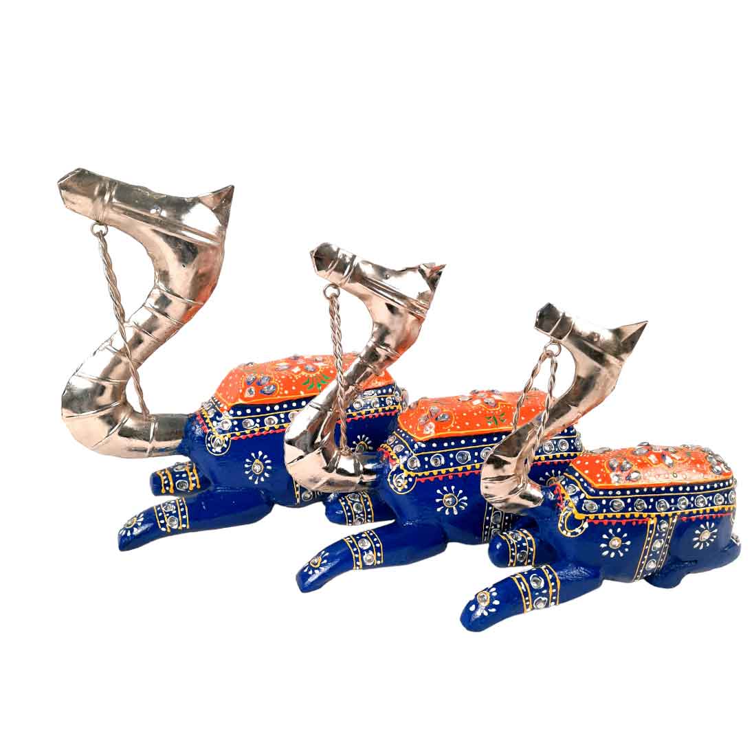 Camel Showpiece - For Home, Living Room & Table Decor - 9 Inch - Set of 3