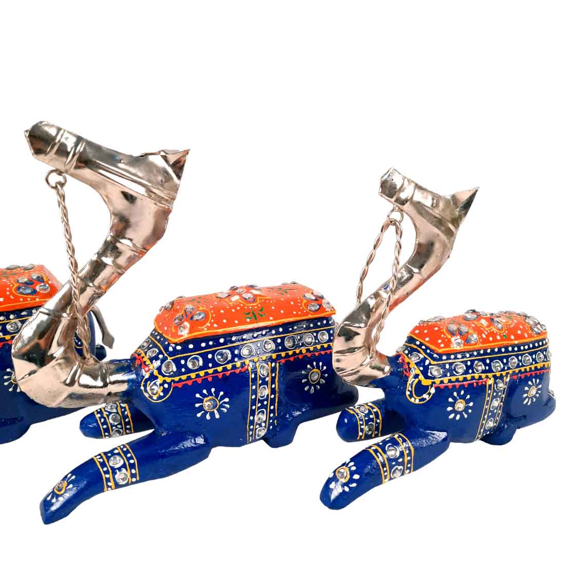 Camel Showpiece - For Home, Living Room & Table Decor - 9 Inch - Set of 3