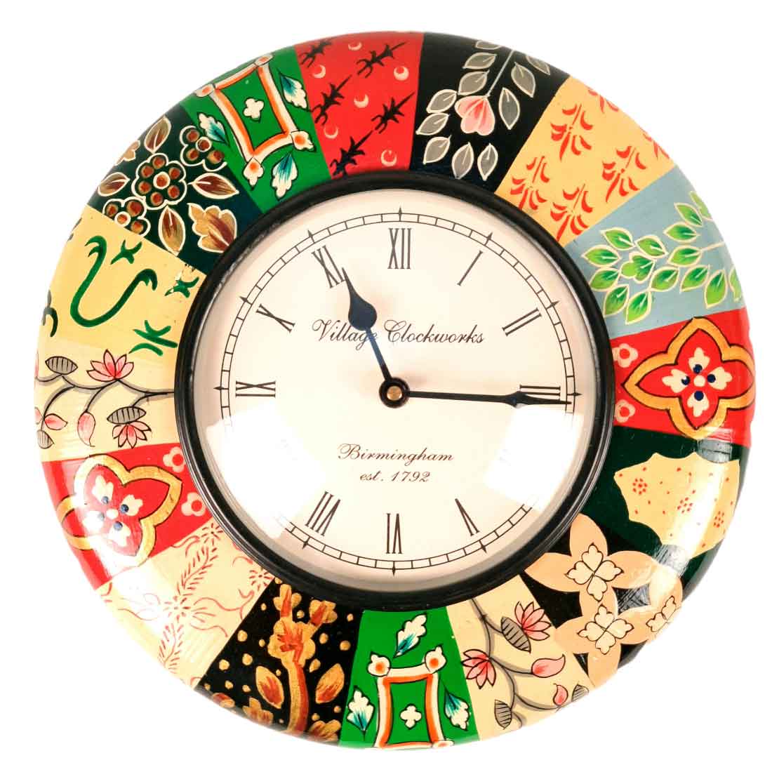 Wall Clock for Home | Wall Mount Analog Round Clock | Antique Deewar Ghadi - For Living Room, Bedroom, Hall, Office Decor & Gift- Apkamart #Style_Design 1