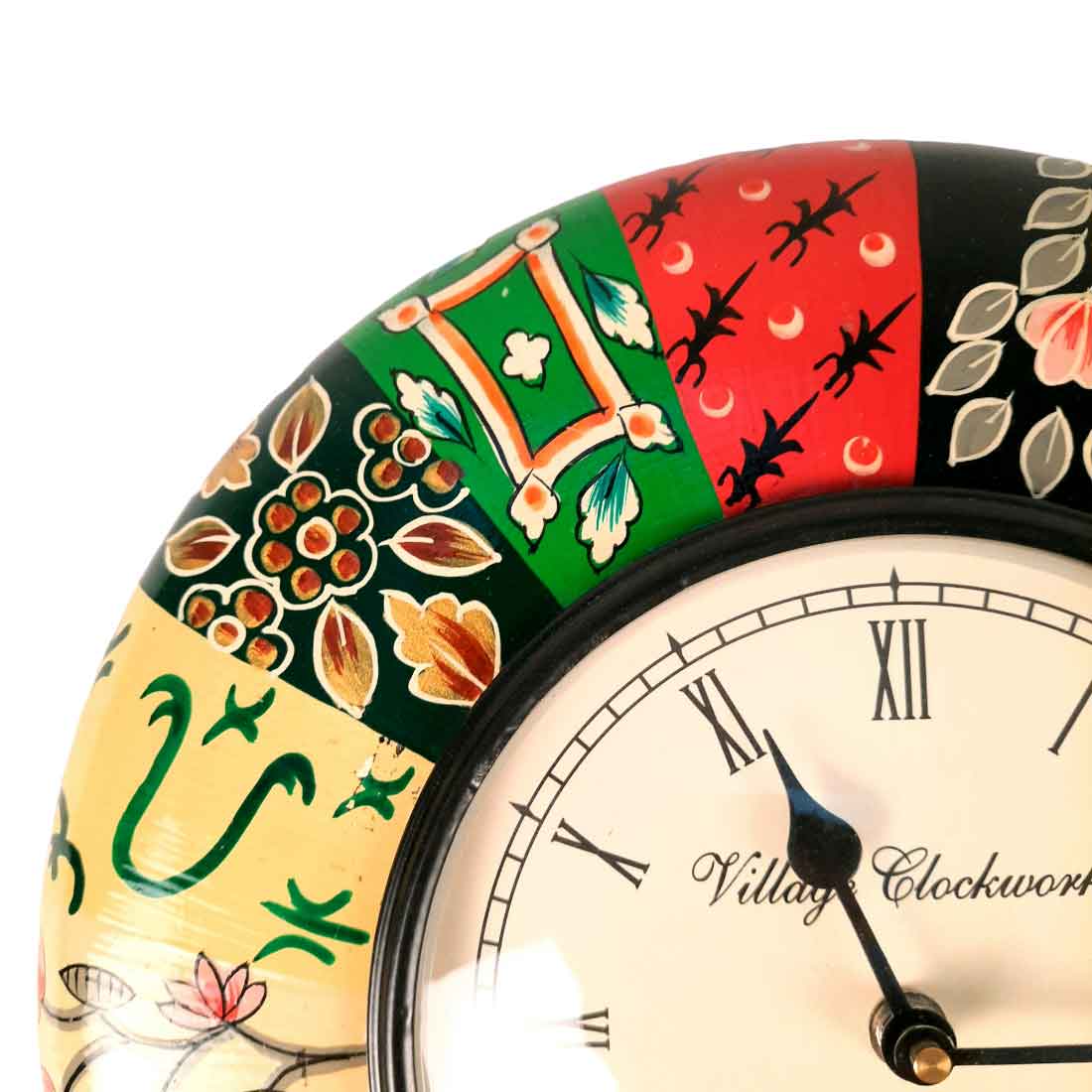 Wall Clock for Home | Wall Mount Analog Round Clock | Antique Deewar Ghadi - For Living Room, Bedroom, Hall, Office Decor & Gift- Apkamart #Style_Design 1