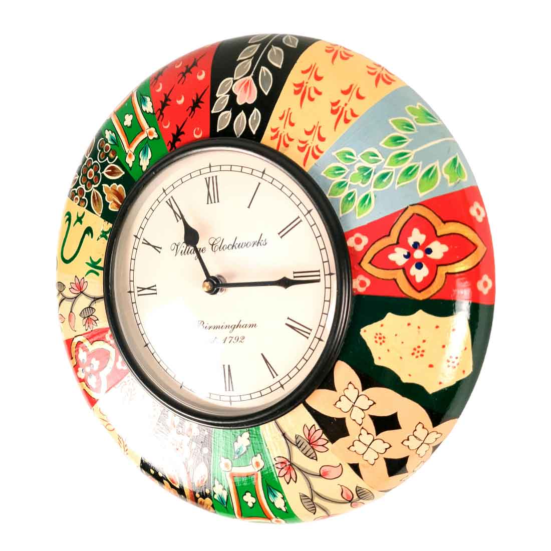 Wall Clock for Home | Wall Mount Analog Round Clock | Antique Deewar Ghadi - For Living Room, Bedroom, Hall, Office Decor & Gift- Apkamart #Style_Design 1