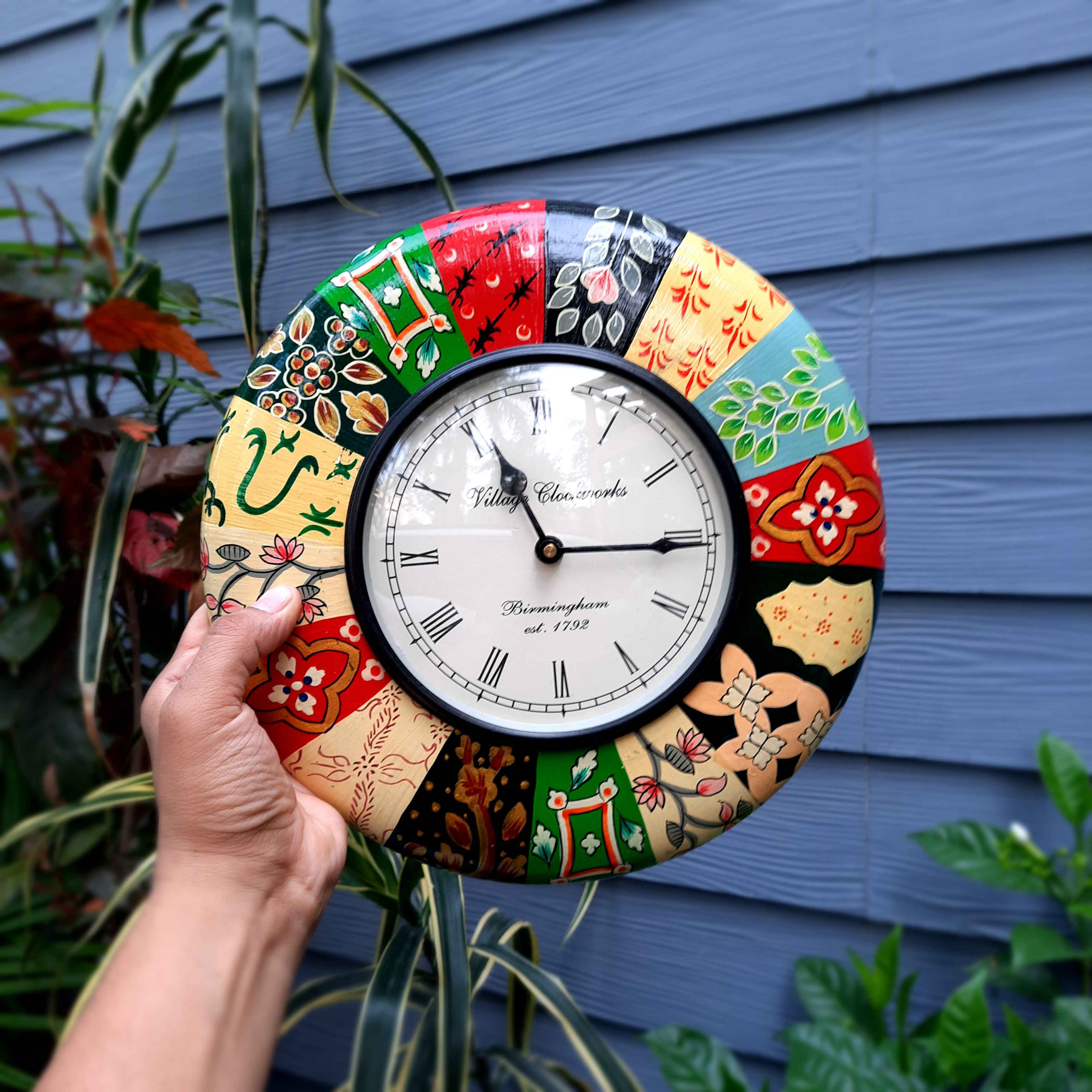 Wall Clock for Home | Wall Mount Analog Round Clock | Antique Deewar Ghadi - For Living Room, Bedroom, Hall, Office Decor & Gift- Apkamart #Style_Design 1