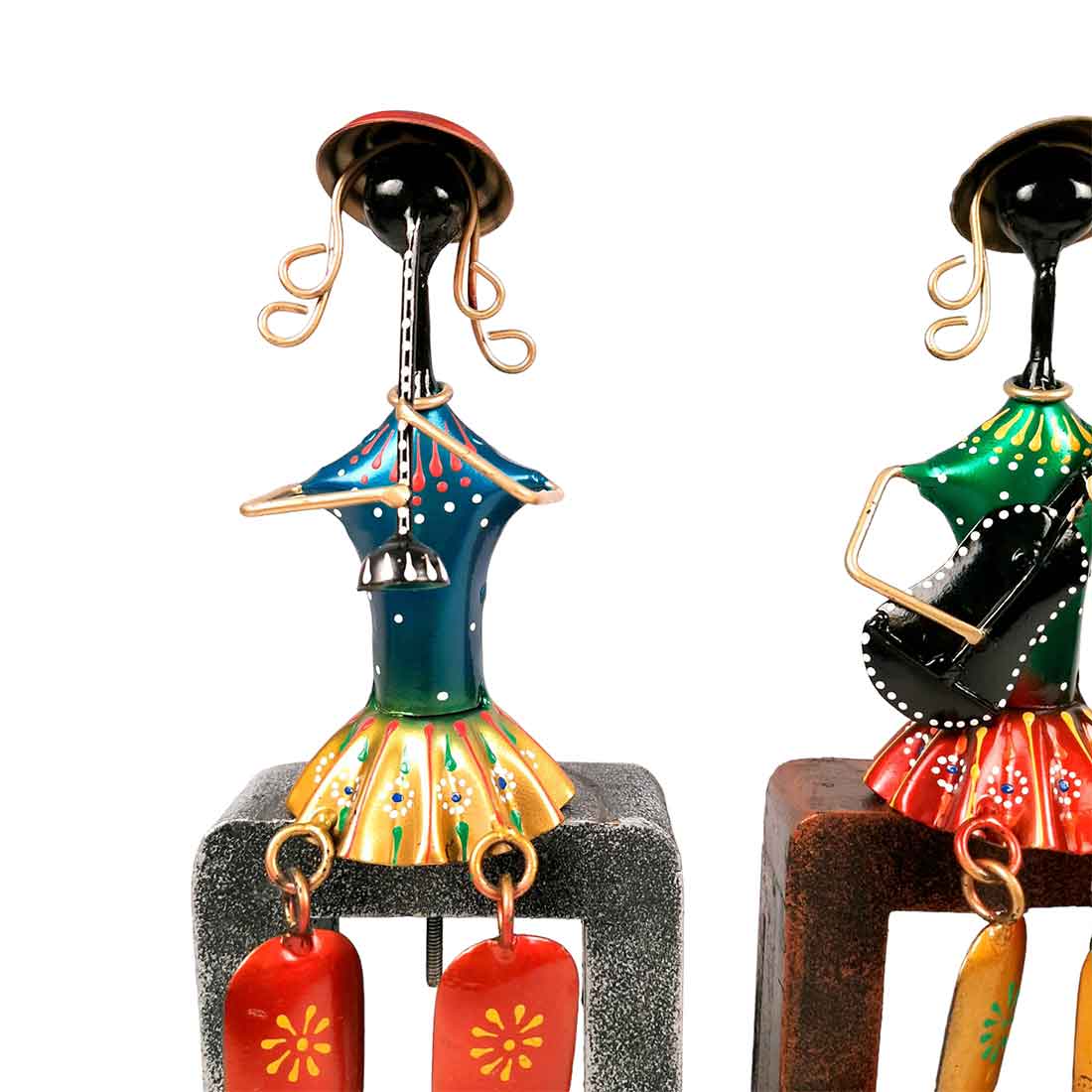 Musicians Playing Musical Instruments Showpiece - Set of 3 - For Living Room, Home & Table Decor & Gifts - 12 Inch - Apkamart