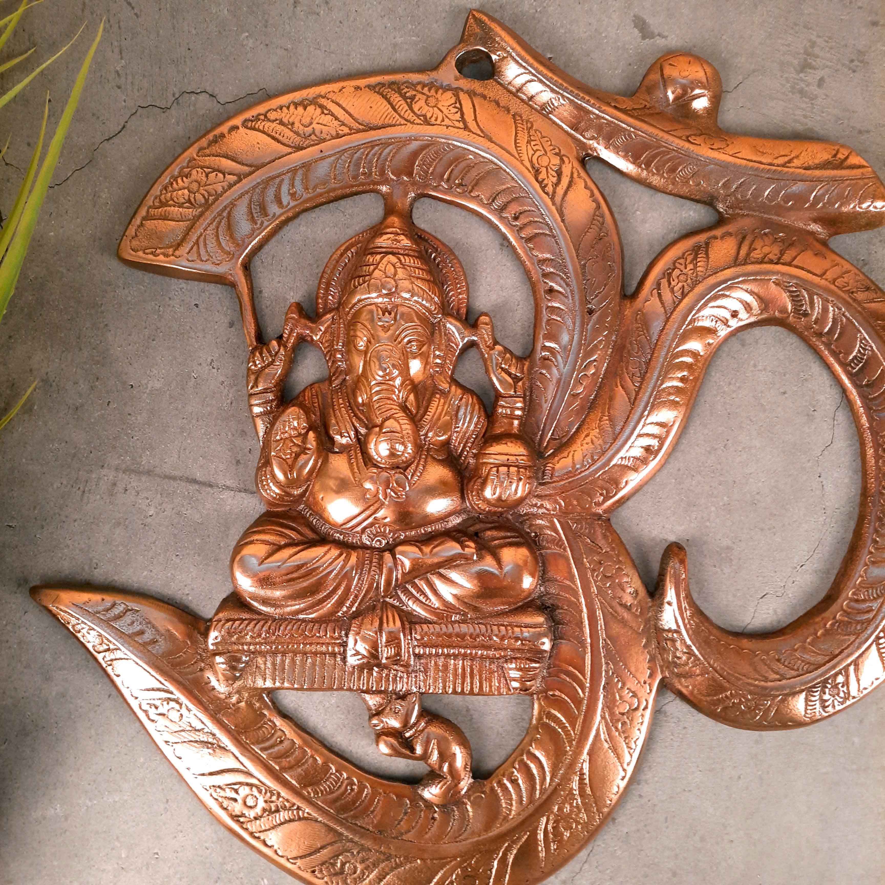 Ganesh Wall Hanging | Ganpati Wall Decor - For Home Decor & Gifts - 14 Inch - Apkamart