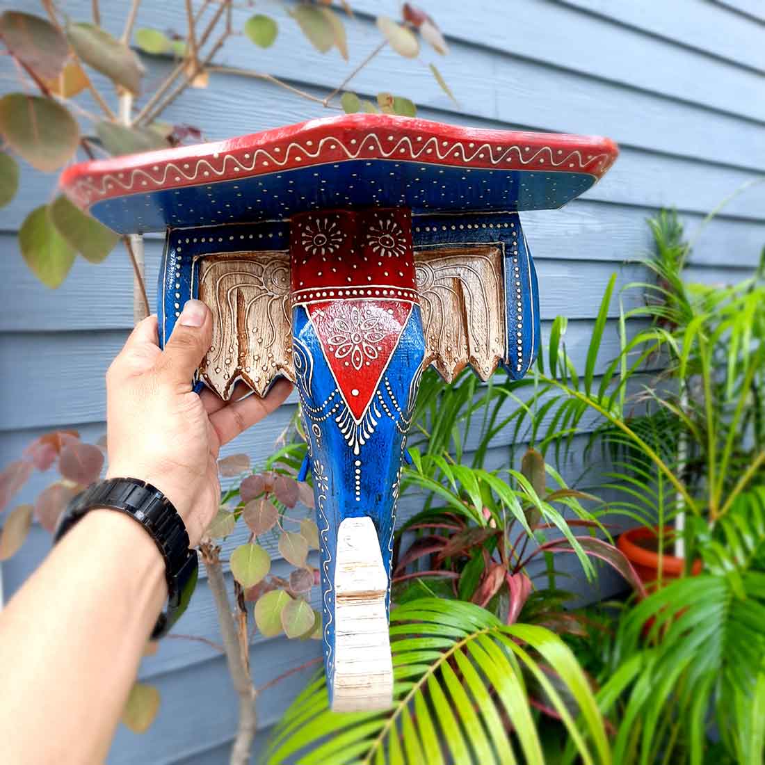 Wall Bracket - Elephant Design - For Living Room Interior Decoration - 12 Inch- Apkamart