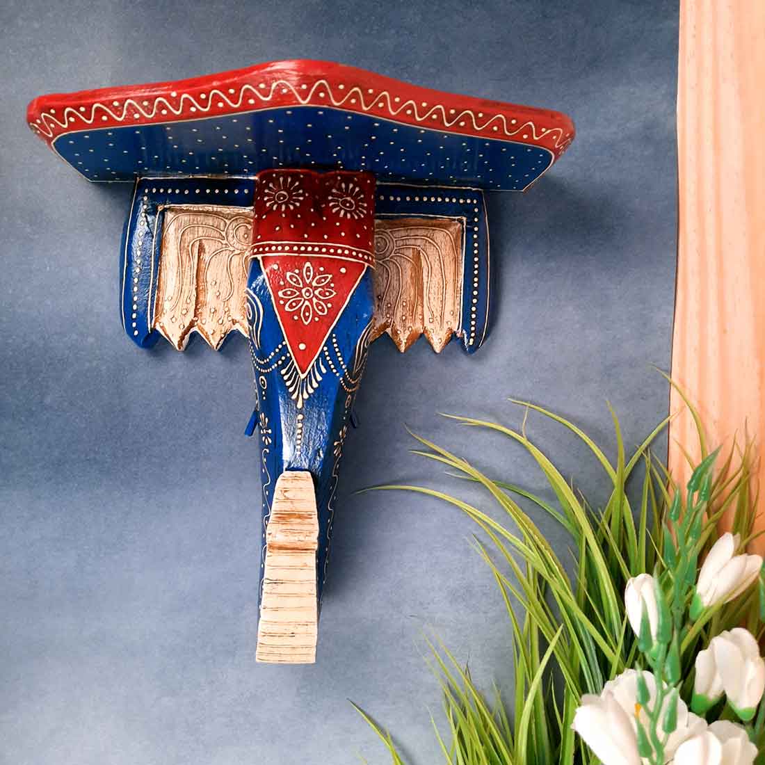 Wall Bracket - Elephant Design - For Living Room Interior Decoration - 12 Inch- Apkamart