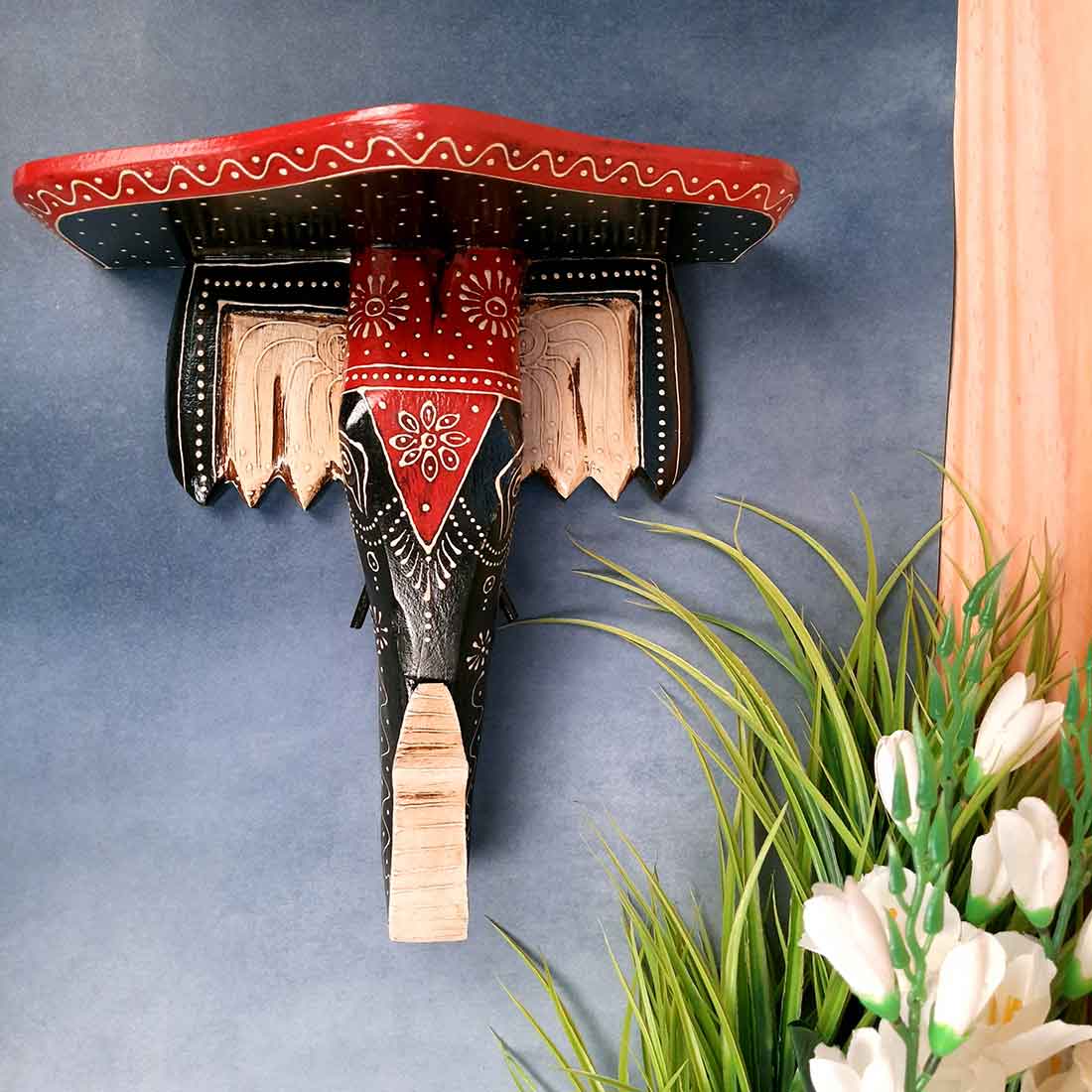Black Wall Bracket - For Drawing Room Decor - 12 Inch- Apkamart