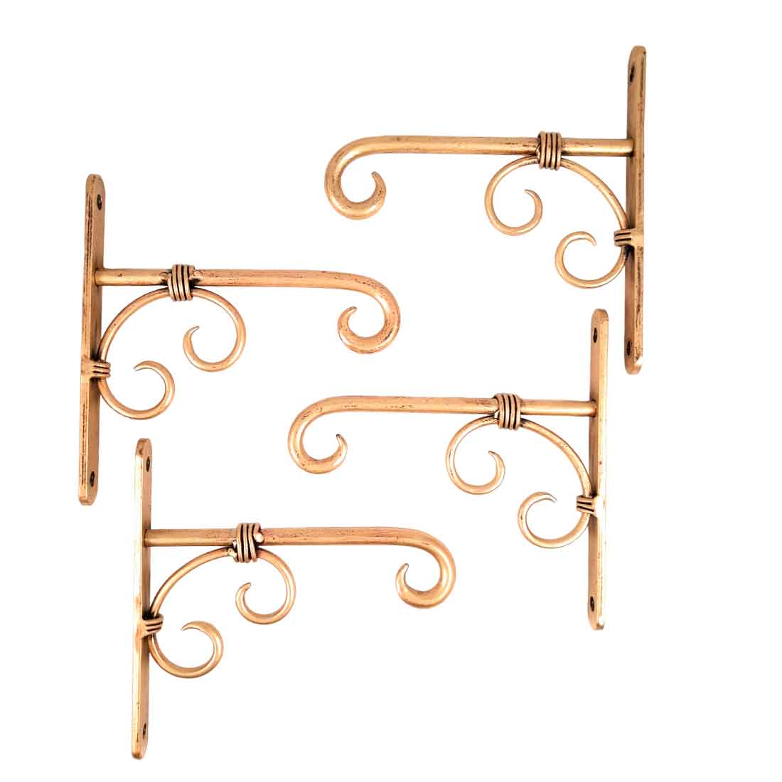 Metal Wall Hook - For Hanging Pots, Plants & Votives - 8 Inch -Apkamart #style_ pack of 4