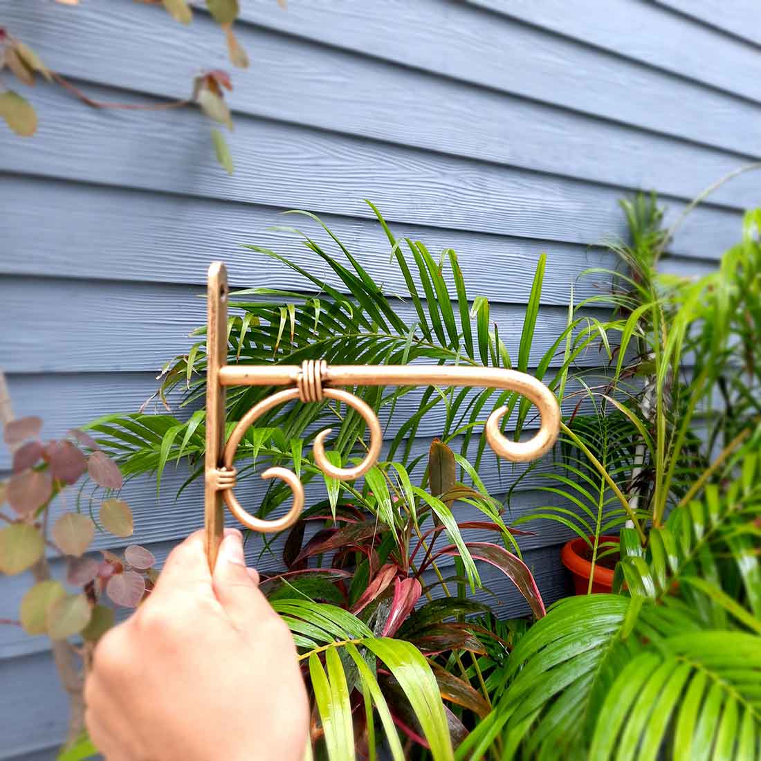 Metal Wall Hook - For Hanging Pots, Plants & Votives - 8 Inch -Apkamart #style_ pack of 2