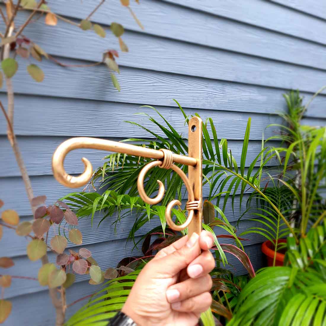 Metal Wall Hook - For Hanging Pots, Plants & Votives - 8 Inch -Apkamart #style_ pack of 1