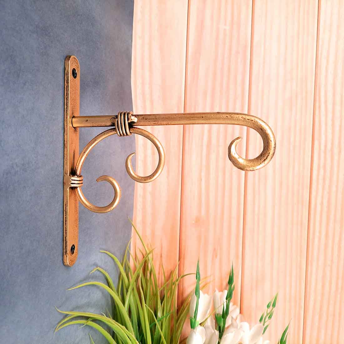 Metal Wall Hook - For Hanging Pots, Plants & Votives - 8 Inch -Apkamart #style_ pack of 1