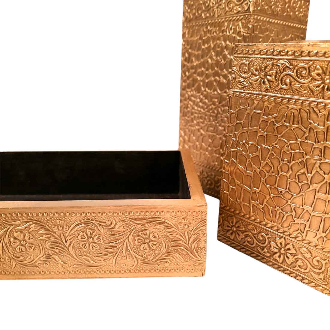 Brass candle tray set - Candle Stand for Dining Table - 7 Inch- Apkamart