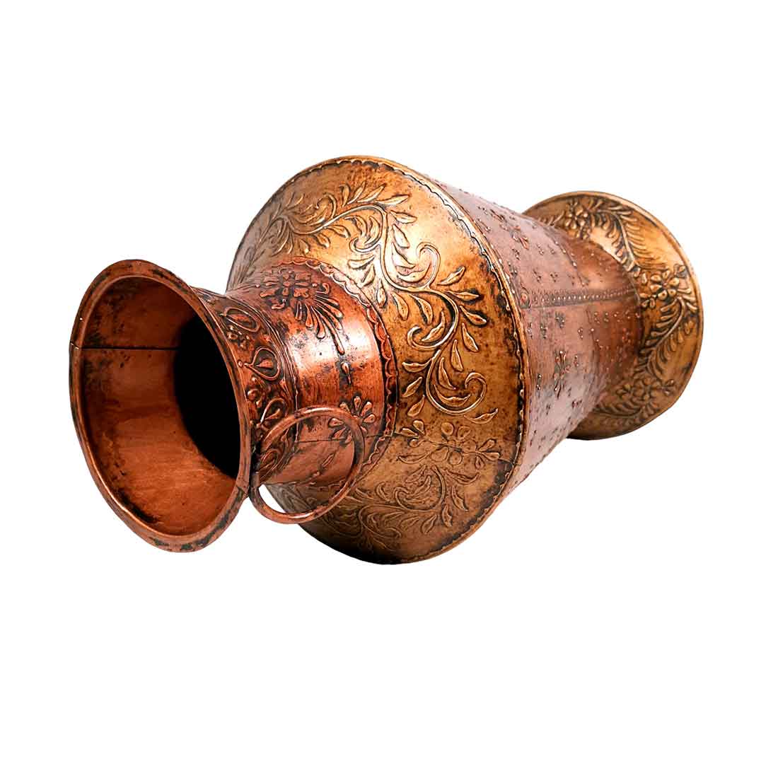 Standing Flower pot | Big Corner Vase - For Living Room & Entrance Decor - 19 Inch- Apkamart