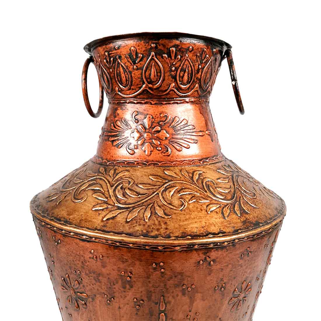 Standing Flower pot | Big Corner Vase - For Living Room & Entrance Decor - 19 Inch- Apkamart