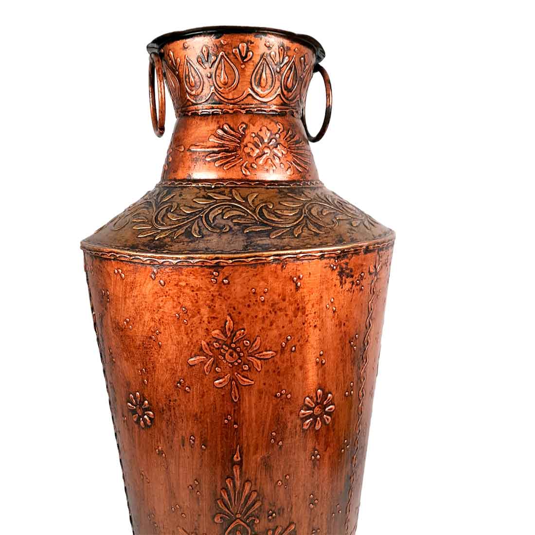 Corner Big Flower Vase | Big Flower Pot - for Living Room - 26 inch- Apkamart