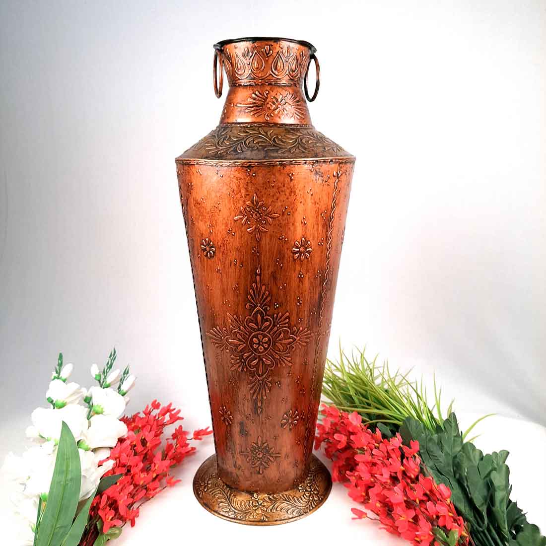 Corner Big Flower Vase | Big Flower Pot - for Living Room - 26 inch- Apkamart