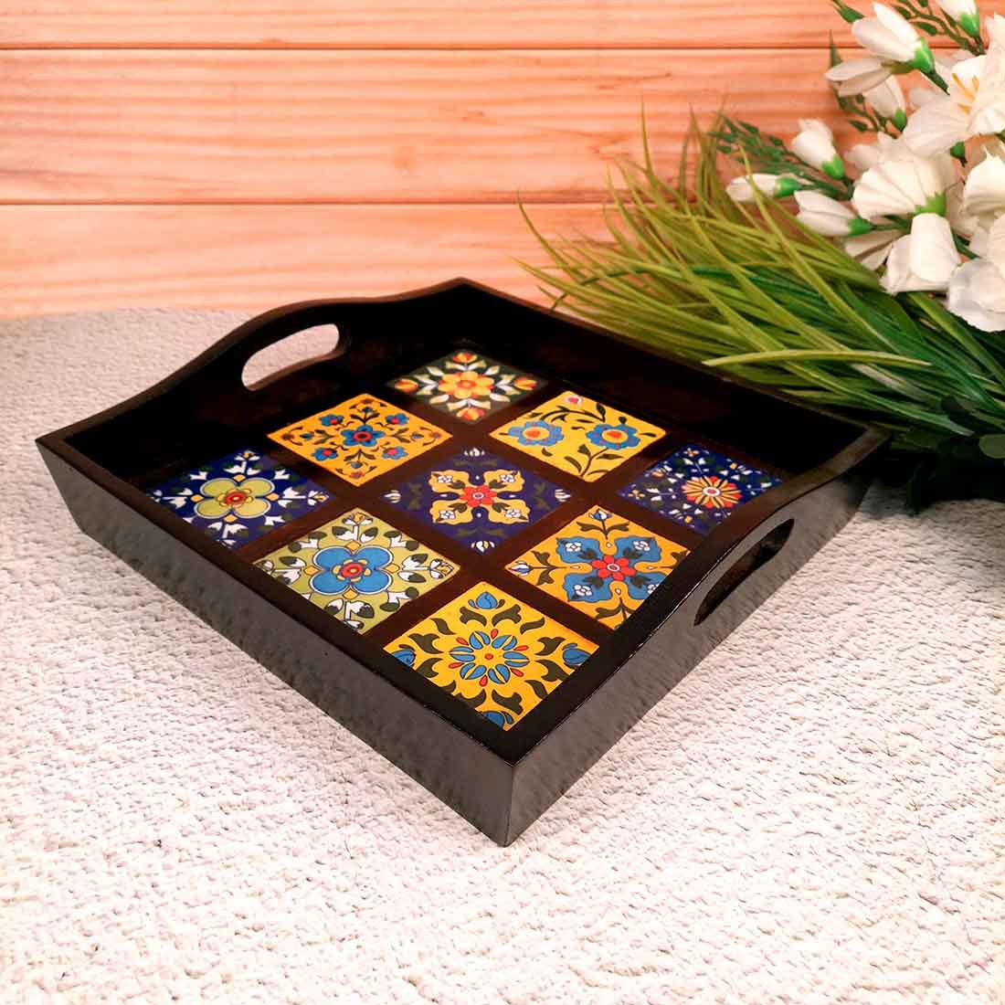 Decorative Tray - 12 Inch- Apkamart