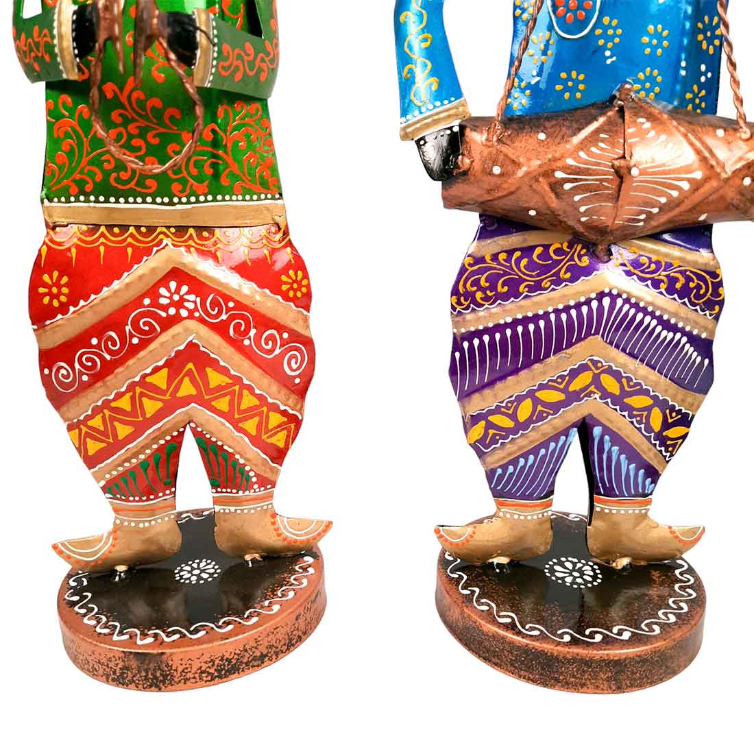 Rajasthani Musician Showpiece - For Table & Home Decor - 14 Inch - Set of 3 - Apkamart