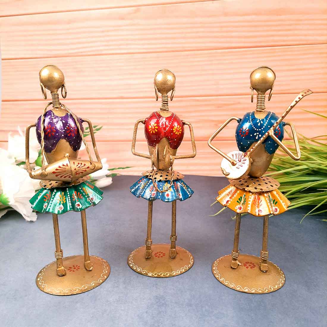 Musician Showpiece | Antique Showpiece - For Center Table Decoration - 9 Inch- Apkamart