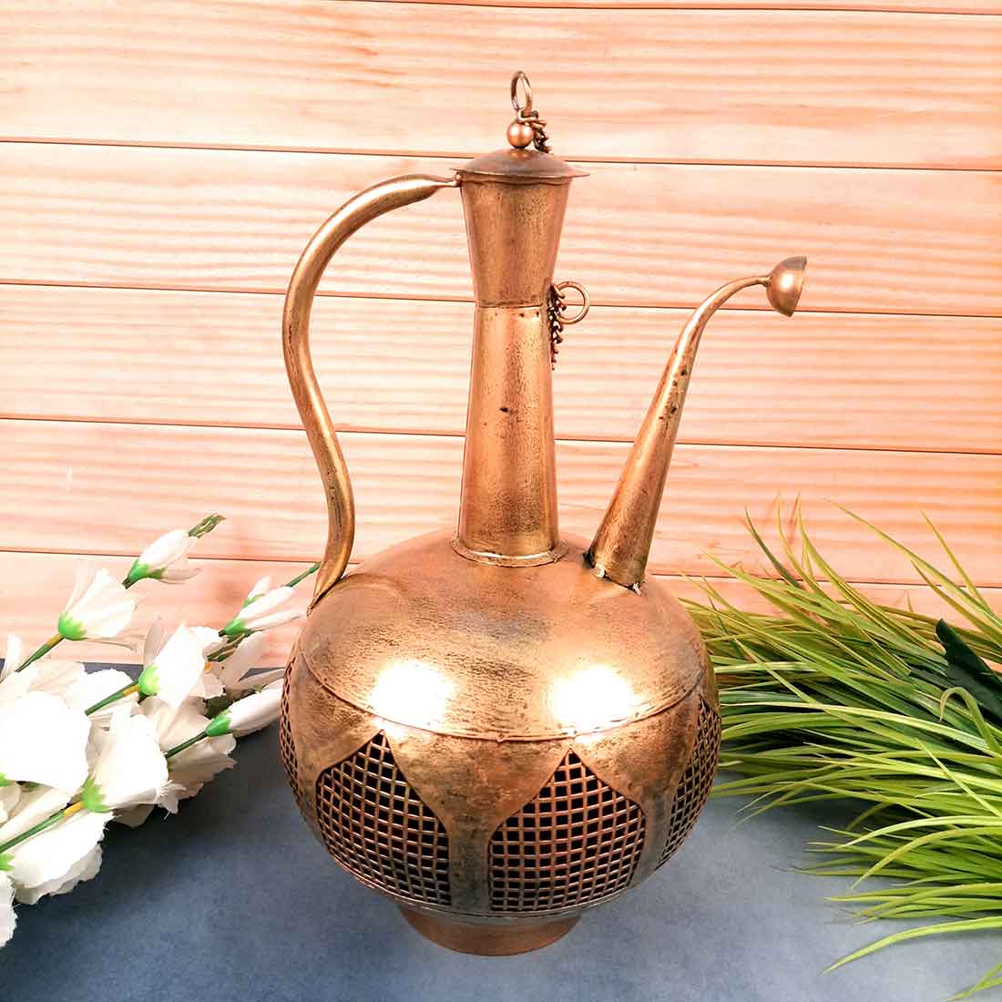 Vintage Surahi T Light for Hall & Living Room - Set of 2 (Small & Big)- Apkamart