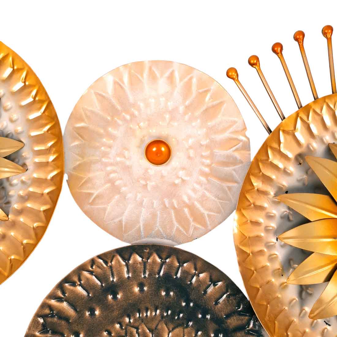 Flower Wall Hanging - Unique Wall Art Decor for Living Room - 21 Inch- Apkamart