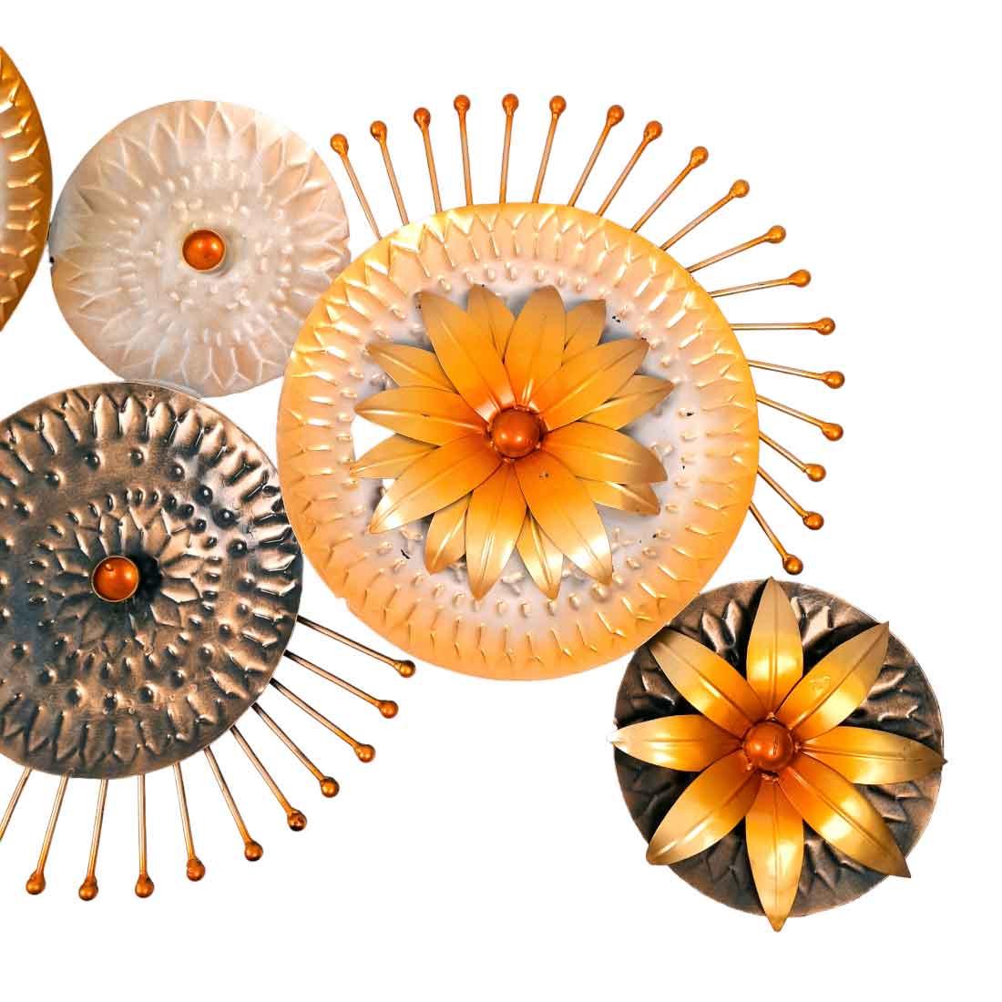 Flower Wall Hanging - Unique Wall Art Decor for Living Room - 21 Inch- Apkamart