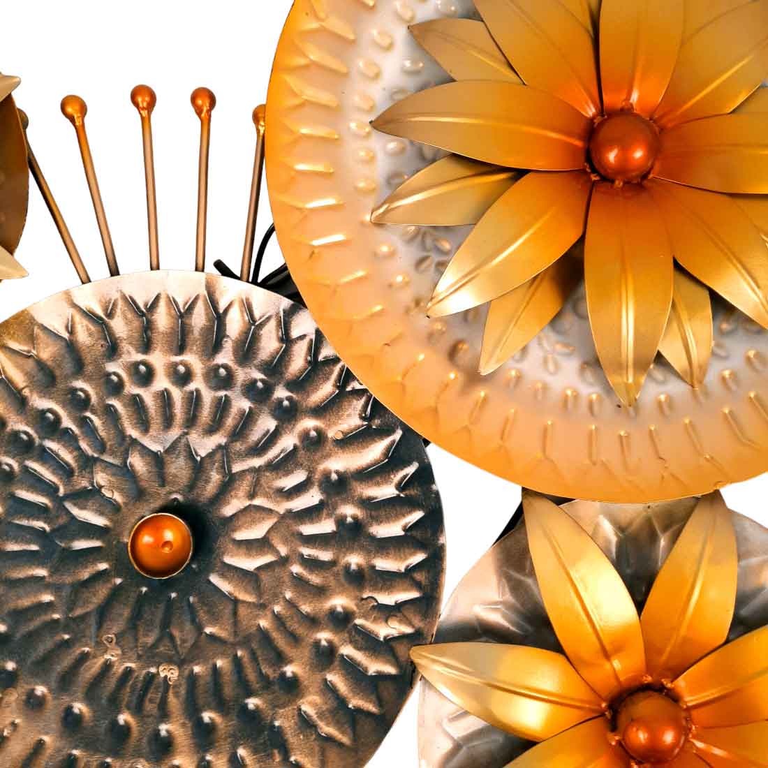 Flower Wall Hanging - Unique Wall Art Decor for Living Room - 21 Inch- Apkamart