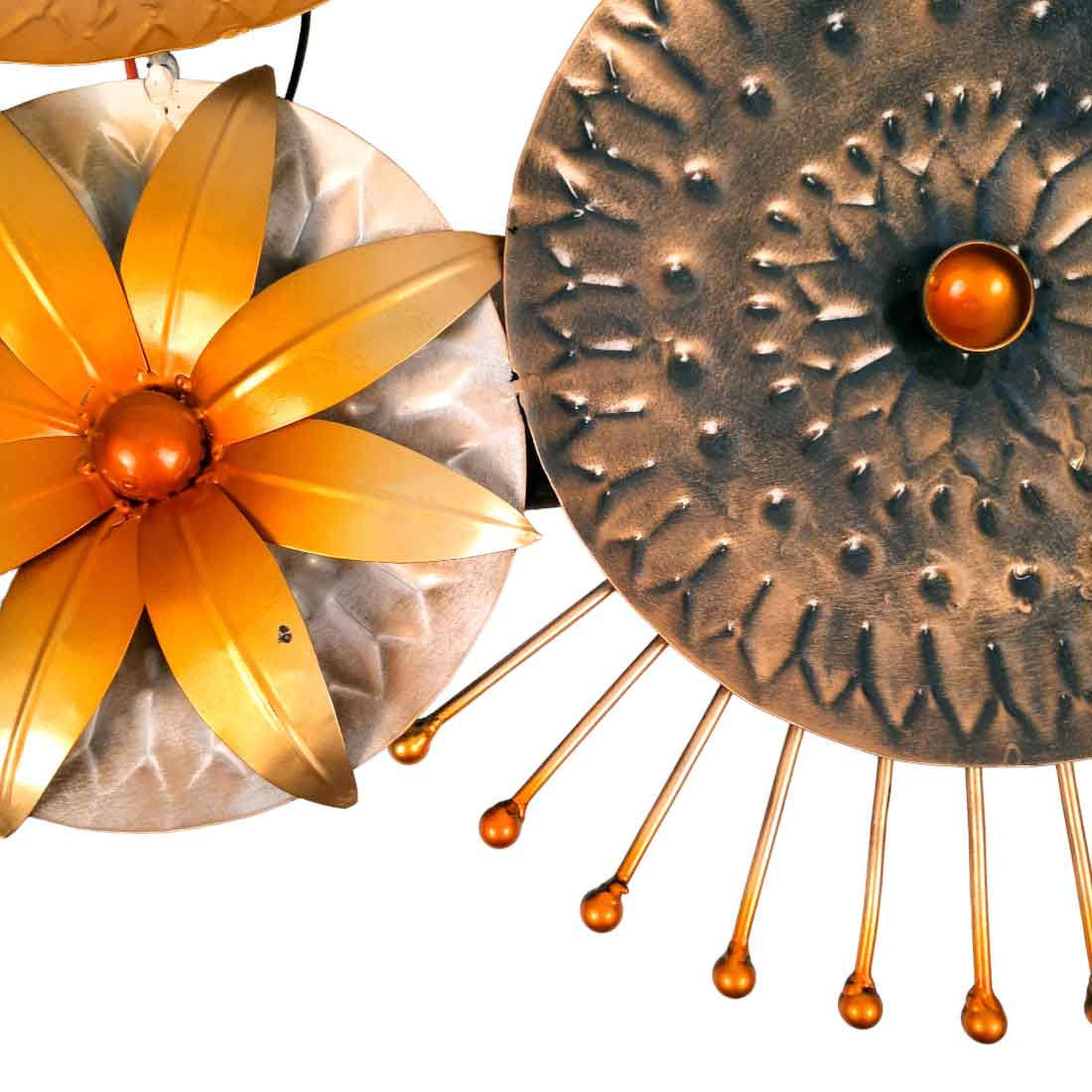 Flower Wall Hanging - Unique Wall Art Decor for Living Room - 21 Inch- Apkamart