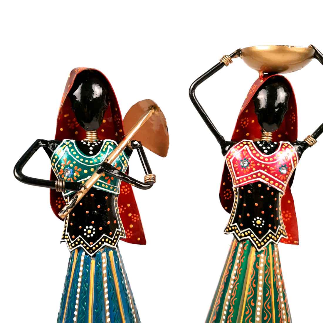 Worker Lady Showpiece - Female Figurines - for Side Table Decoration - 14 Inch- Apkamart