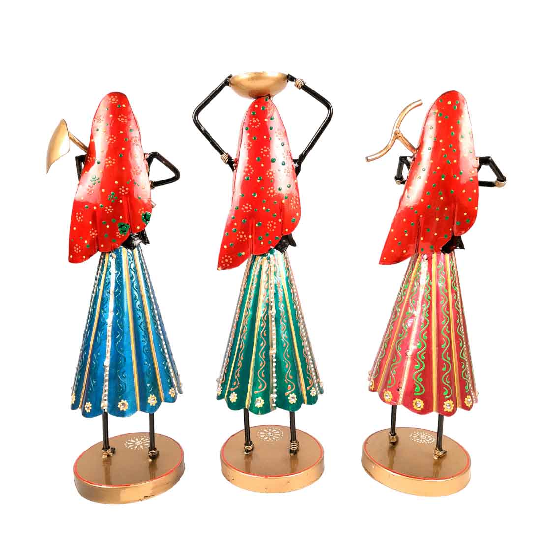 Worker Lady Showpiece - Female Figurines - for Side Table Decoration - 14 Inch- Apkamart