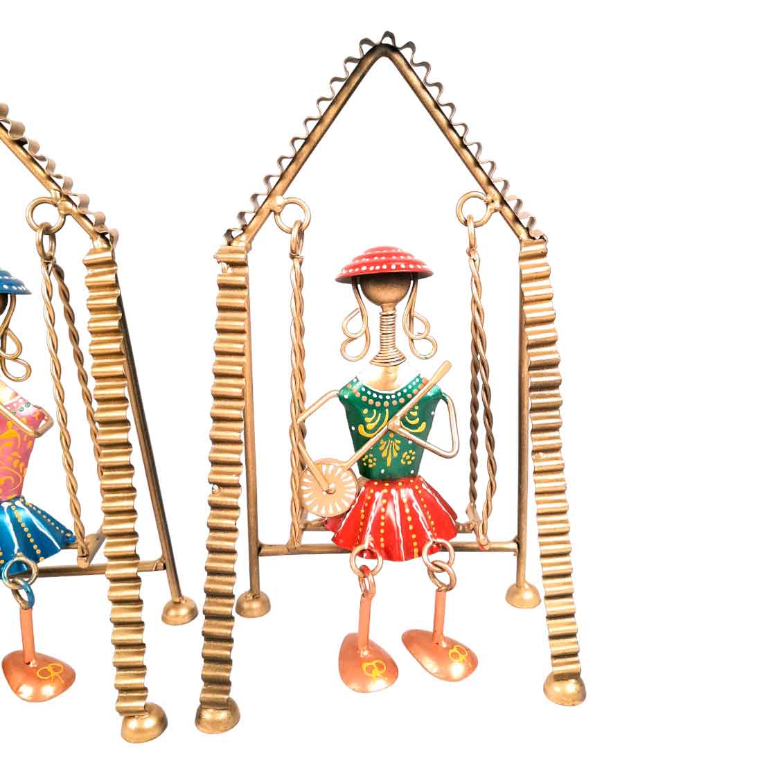 Jhula Musician showpiece - Table Showpiece - For Home Decor & Gifts 11 Inch- Apkamart