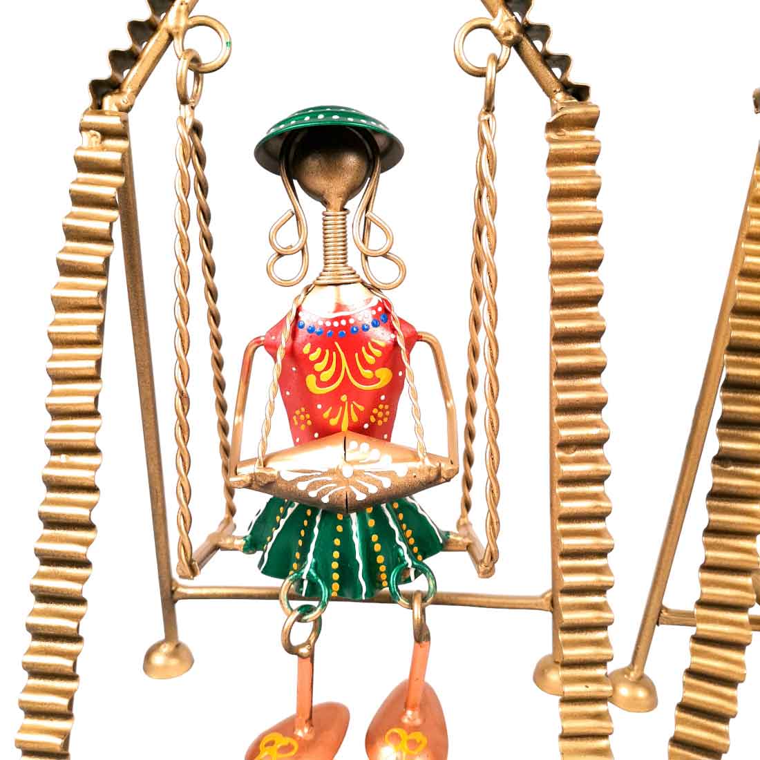 Jhula Musician showpiece - Table Showpiece - For Home Decor & Gifts 11 Inch- Apkamart