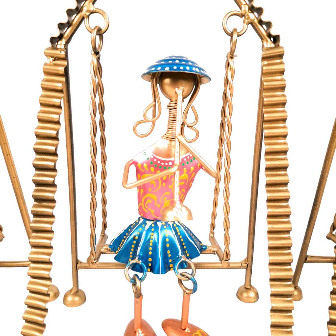 Jhula Musician showpiece - Table Showpiece - For Home Decor & Gifts 11 Inch- Apkamart