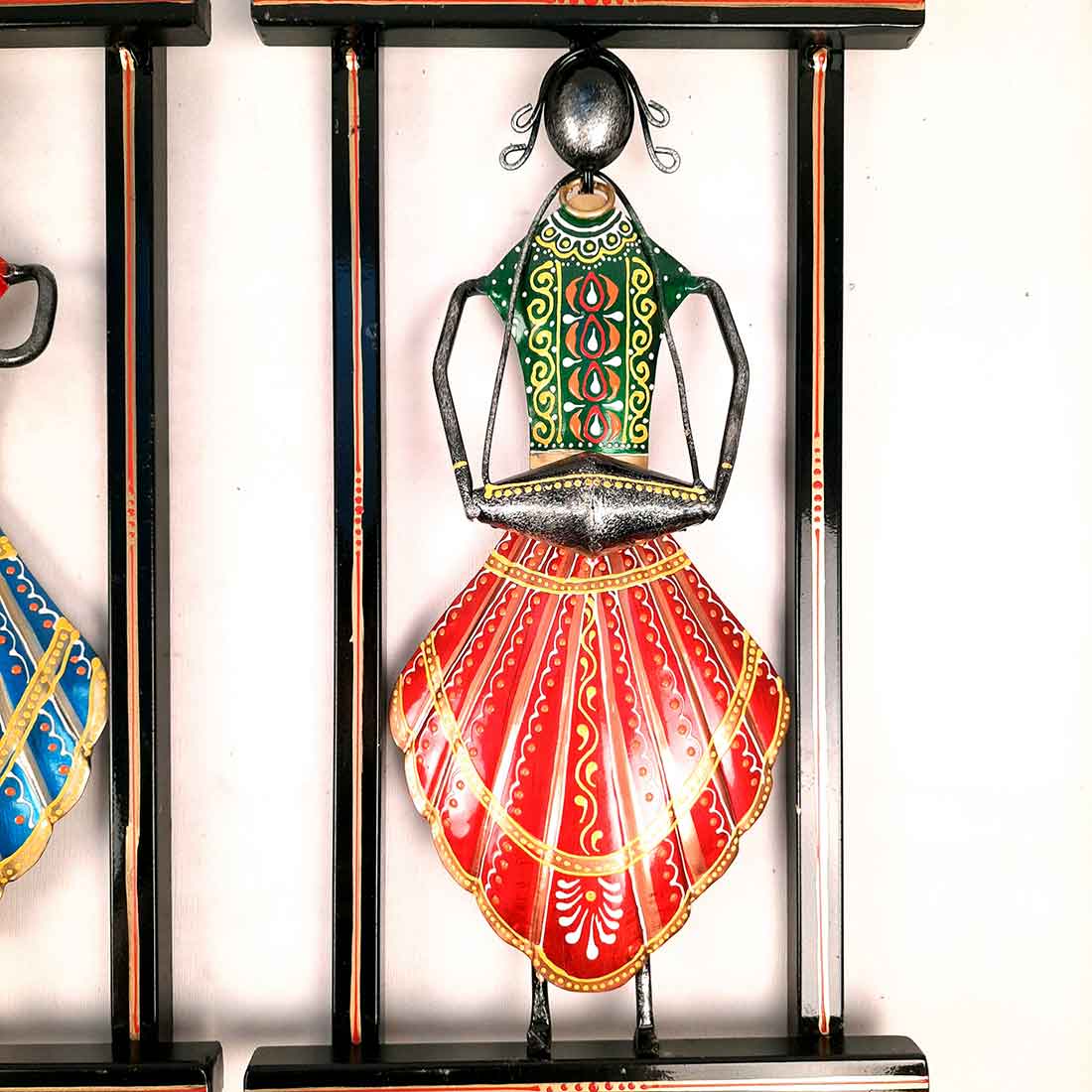 Musicians Playing Musical Instruments Wall Hanging - For Home Decor & Gifts -15 Inch - Set of 3 - Apkamart