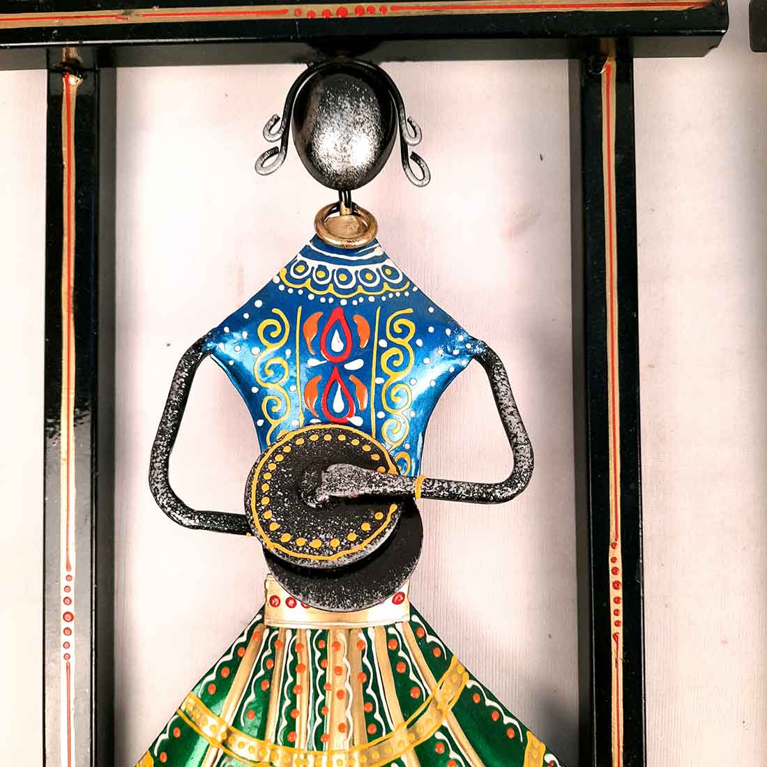 Musicians Playing Musical Instruments Wall Hanging - For Home Decor & Gifts -15 Inch - Set of 3 - Apkamart