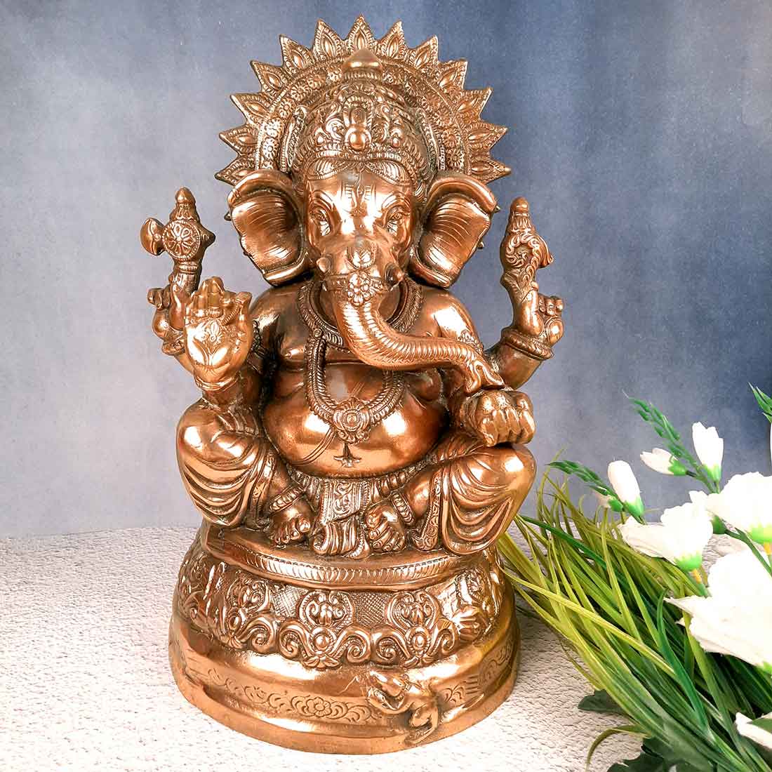 Ganpati Idol | Ganesha Statue - for Pooja, Home and Gifting - 21 Inch- Apkamart