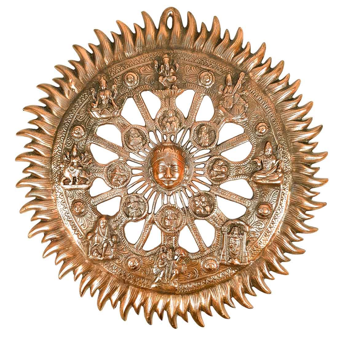 Sun Wall Hanging - Wall Decor for Living Room - 21 Inch- Apkamart