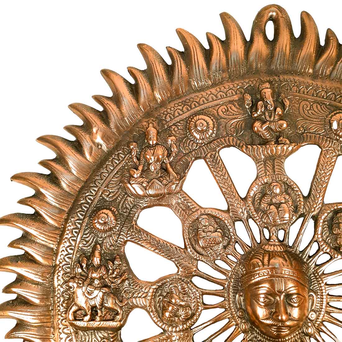 Sun Wall Hanging - Wall Decor for Living Room - 21 Inch- Apkamart