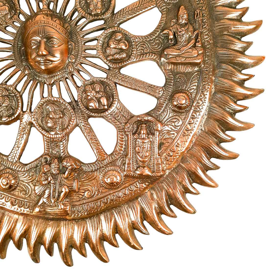 Sun Wall Hanging - Wall Decor for Living Room - 21 Inch- Apkamart