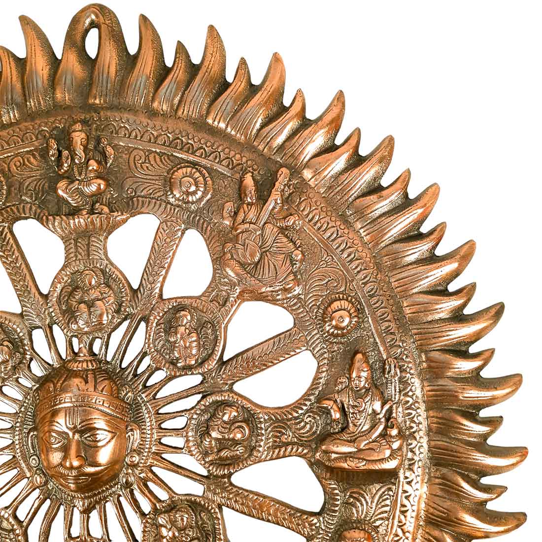 Sun Wall Hanging - Wall Decor for Living Room - 21 Inch- Apkamart