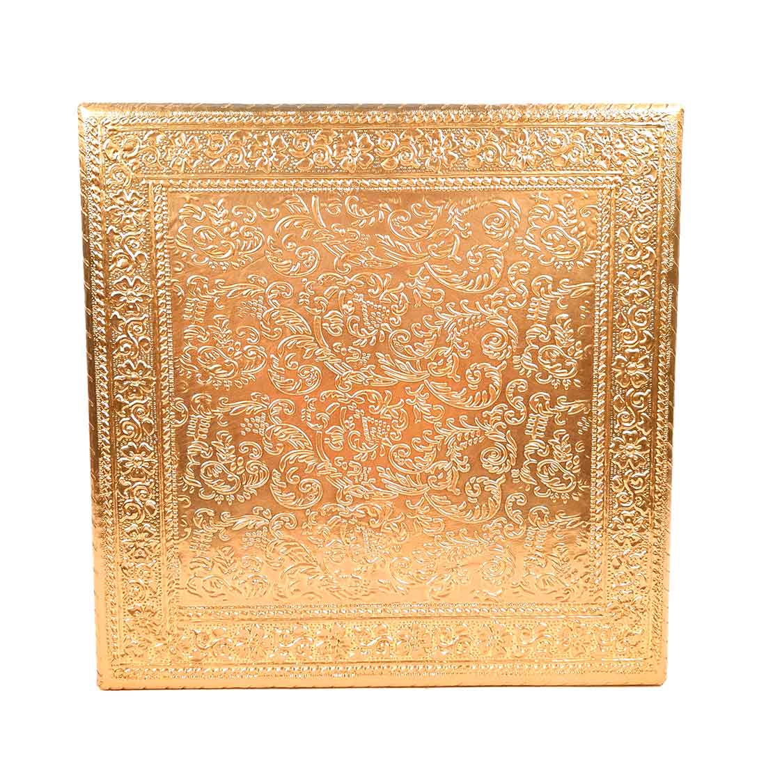 Brass Pooja Chowki - For Puja, Sitting & Home Decor - 10 Inch -apkamart #Style_Design 2