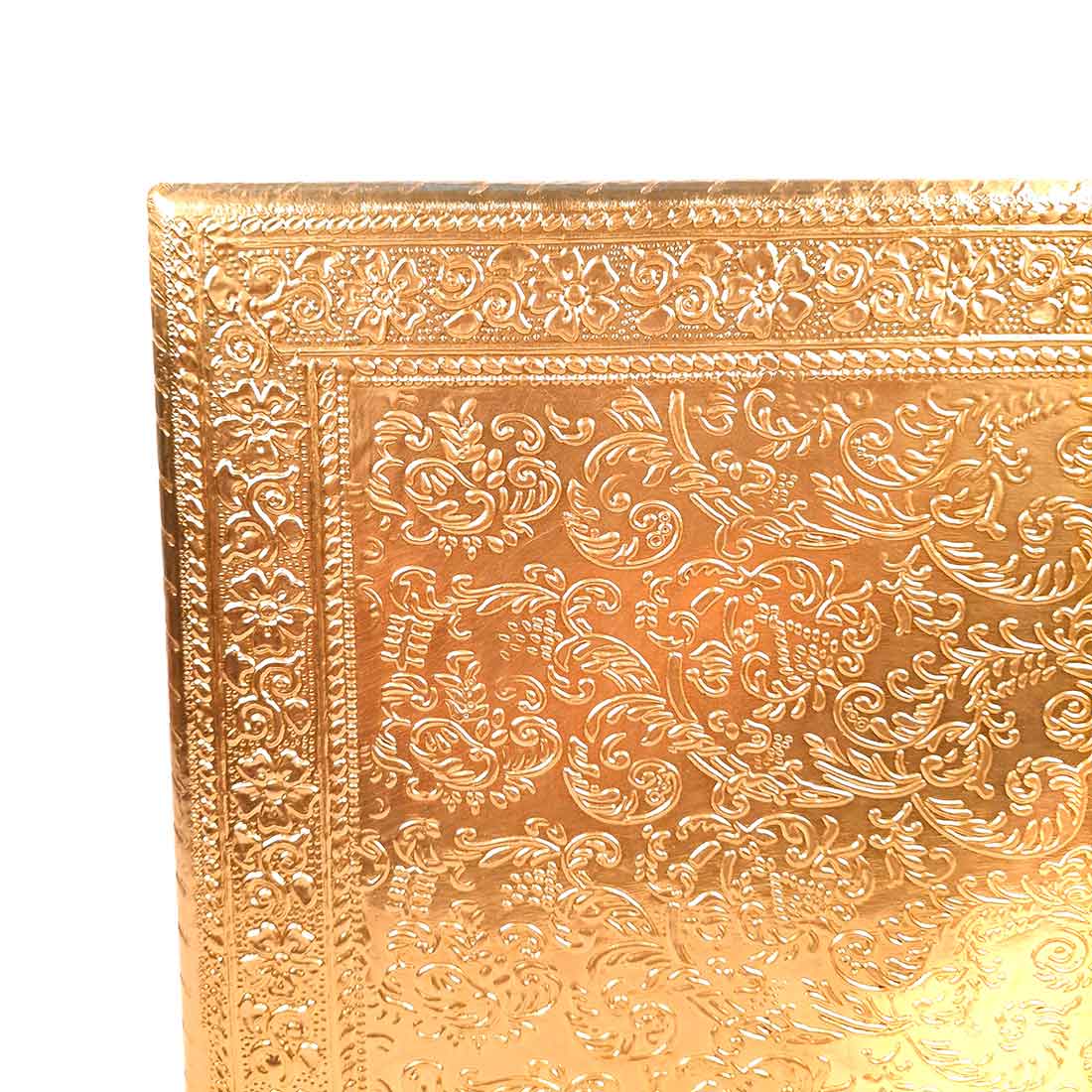 Brass Pooja Chowki - For Puja, Sitting & Home Decor - 10 Inch -apkamart #Style_Design 2