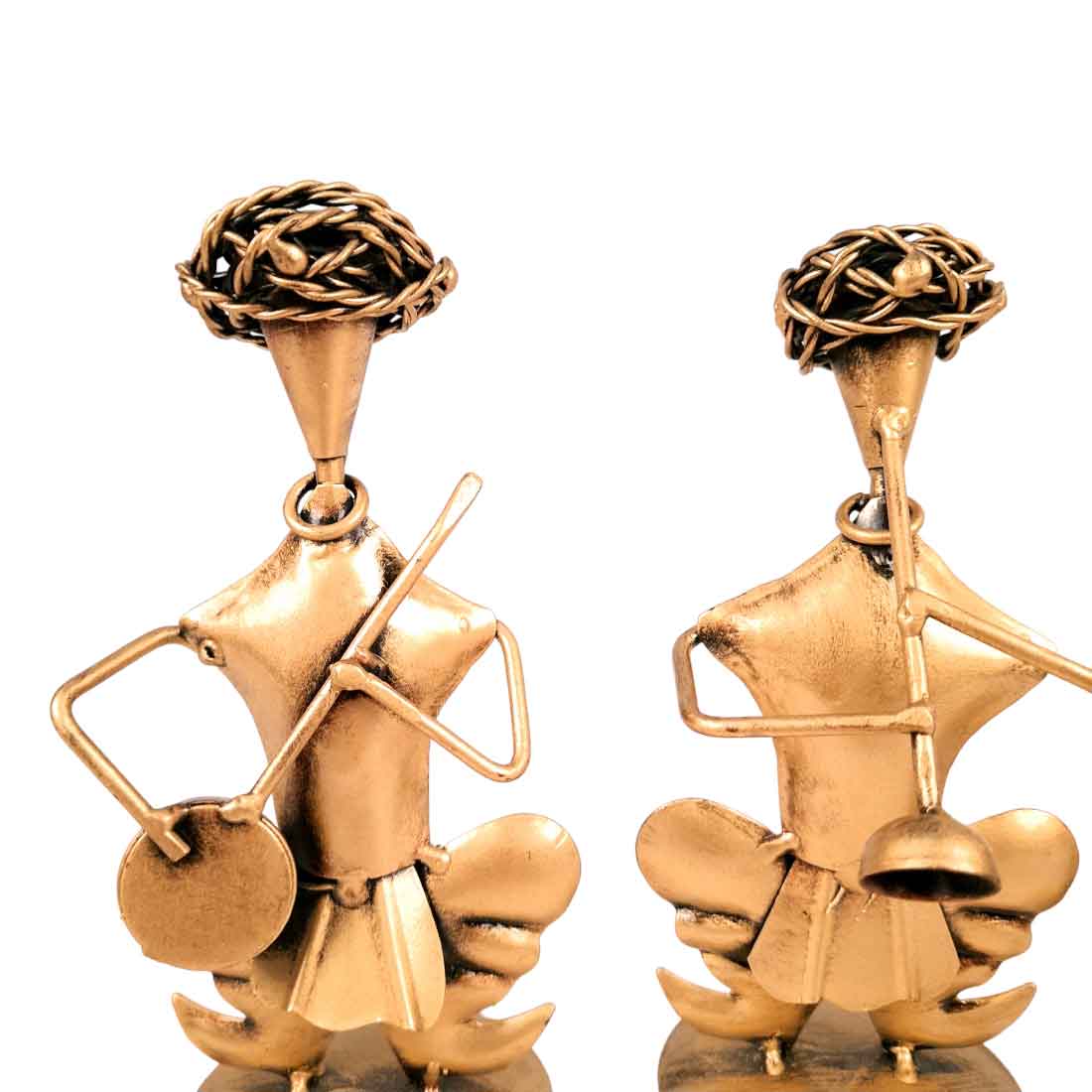 Musician Showpiece - Metal Figurines - For Table Decor & Living Room - 7 Inch - Apkamart