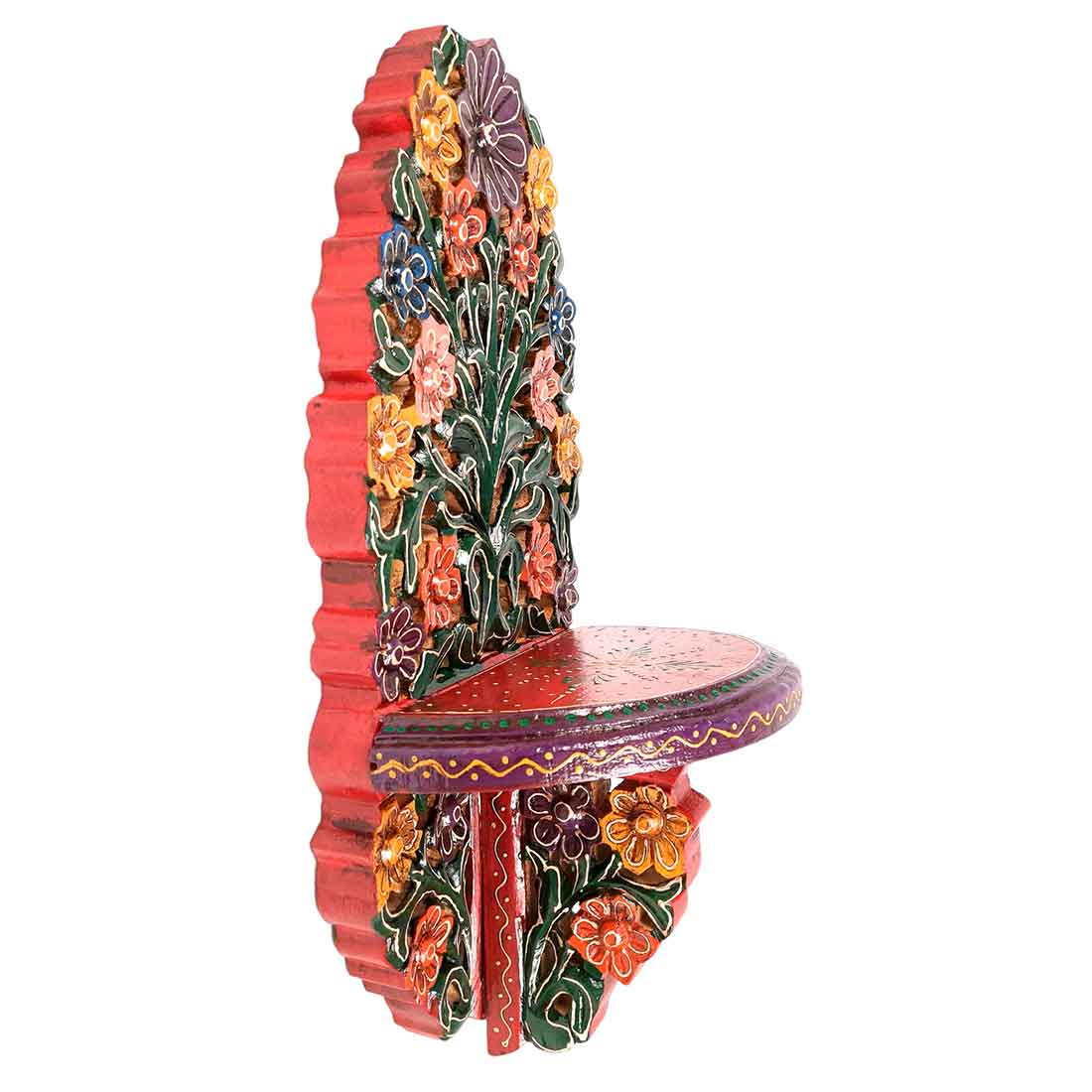 Wall Bracket - Wooden Wall Decor for Living Room - 18 Inch- Apkamart